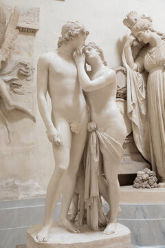 Venus and Adonis, by sculptor Antonio Canova, 1794 - plaster