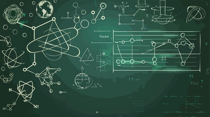 Technology design over blackboard background vector illustration