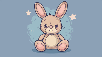 Teddy rabbit baby icon image design vector illustration