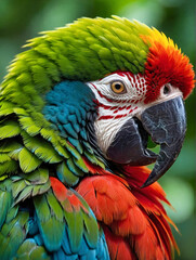 Fototapeta premium Colorful Tropical Macaw Parrot