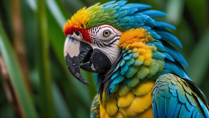 Obraz premium Colorful Tropical Macaw Parrot