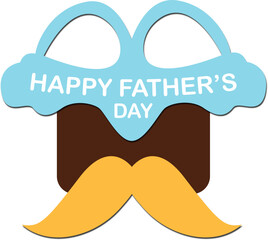 Happy Father’s Day wishes greeting card, , poster, banner and flyer vector illustration 