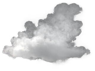 White, color fog, smoke, steam, cloudy isolated on transparent background, PNG format