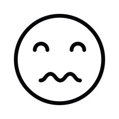 Confused emoji vector design, ready to use