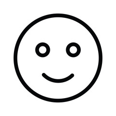 Creative vector of happy face emoji in modern style
