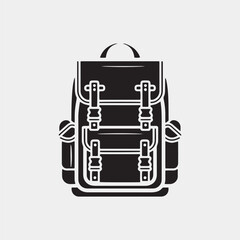 backpack icon design template vector isolated illustration