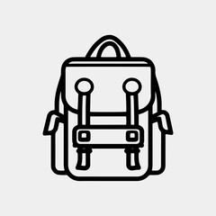 backpack icon vector illustration