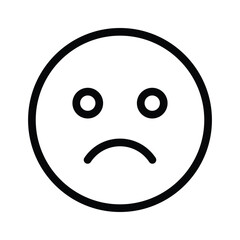 Get your hands on perfectly designed sad emoji icon, customizable vector