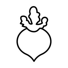 Turnip line icon
