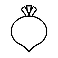 Fototapeta premium Beetroot line icon
