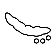 Cluster beans line icon