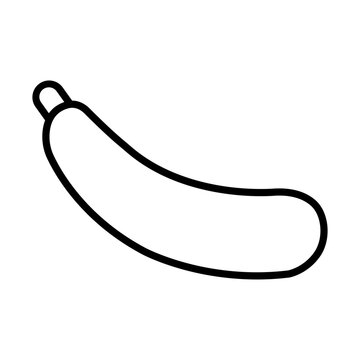 Pointed gourd line icon