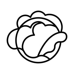 Brussels sprouts line icon