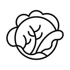 Radicchio line icon