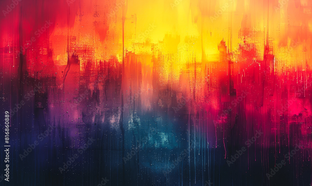 Poster abstract blurred grainy noise gradient background, colorful digital grain soft noise effect pattern,