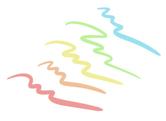 Colorful Abstract Squiggle Lines Artwork