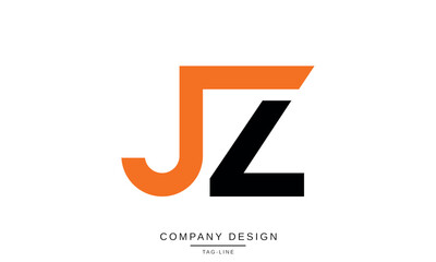 JZ, ZJ Abstract Letters Logo Monogram Font Icon Design Symbol