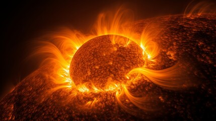  Turbulence is visible on the surface of the sun during a partial solar eclipse 