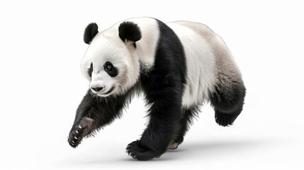 giant panda isolate on white
