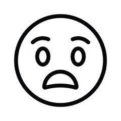 Scared emoji vector design, premium icon easy to use and download