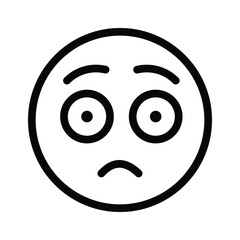 Have a look at beautifully design afraid emoji vector