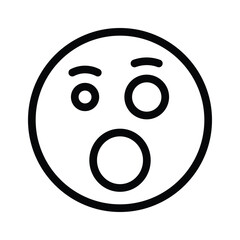 Oh My God expression emoji vector design, editable vector