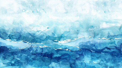Serene Blue Watercolor A serene blue watercolor background with layers of tranquil azure tones merging and flowing like gentle waves conveying a sense of calm and relaxation in the soothing hues 