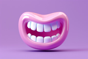Naklejka premium creative funny 3d icon style illustration isolated