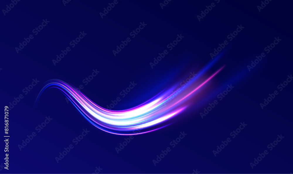 Poster laser beams luminous abstract sparkling isolated on a transparent background. abstract background in