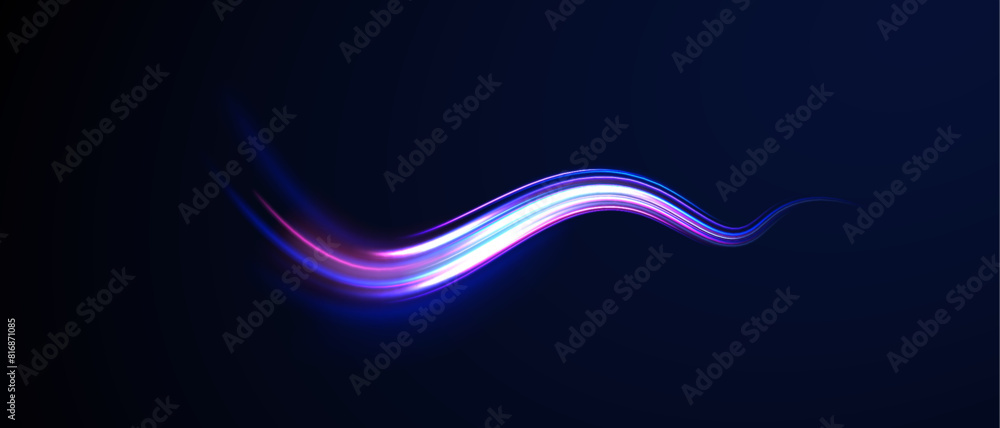 Poster laser beams luminous abstract sparkling isolated on a transparent background. abstract background in