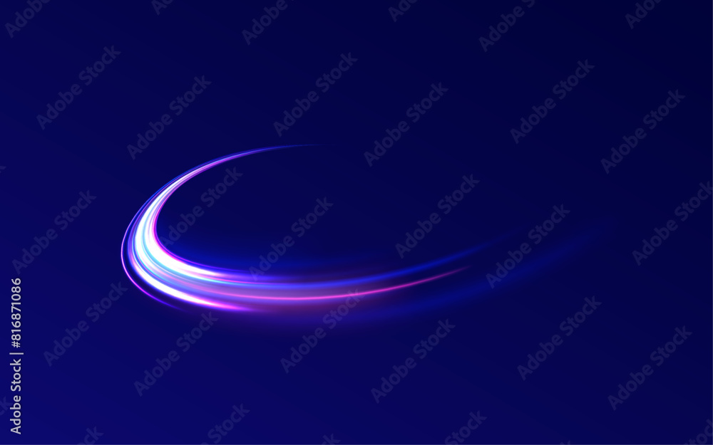 Poster laser beams luminous abstract sparkling isolated on a transparent background. abstract background in