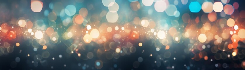 a bokeh background with an abstract and celebratory