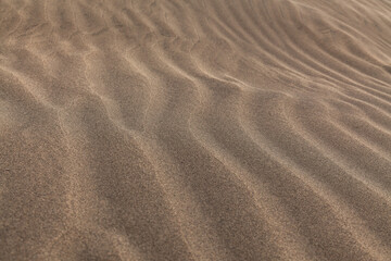 natural sand pattern created by wind blowing differently sized and colored particles