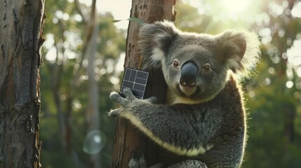 Fototapeta premium Close up of a koala