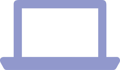 Obraz premium A laptop icon isolated on a white background. Can be used for various applications