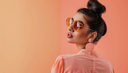 fashionable Indian woman in sunglasses