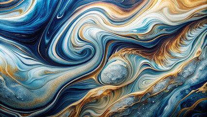 blue and yellow abstract