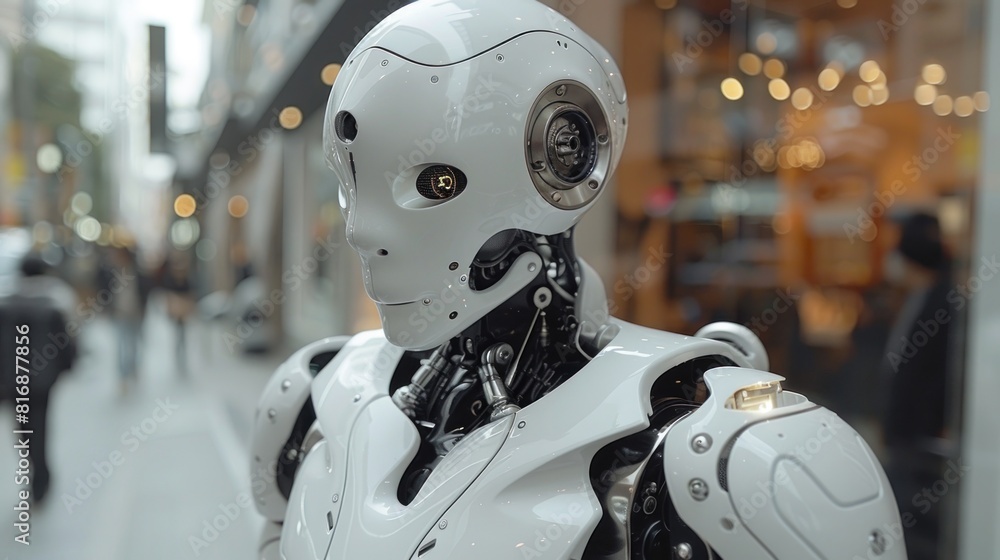 Aufkleber content intelligent robot technology artificial intelligence science and technology and future and g