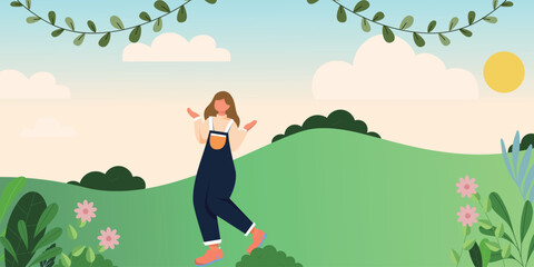 Happy Stroll in Nature