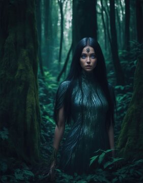 Forest nymph, AI