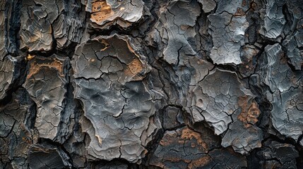 Background with textured old tree bark