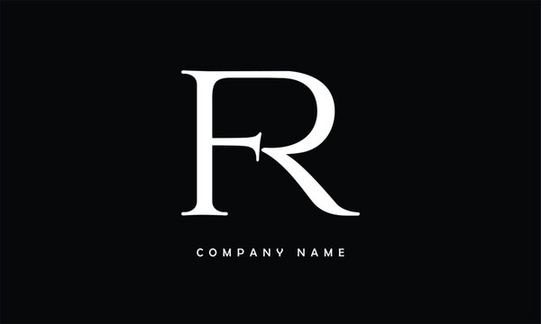 FR RF F R Abstract Letters Logo Monogram