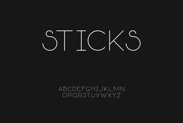 Minimal thin elegant font lowercase alphabet. Rounded angles letter set fashion style type. Golden minimalist clean simple digital typography