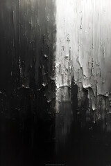 Dark abstract painting with reflective surface details, Generative AI