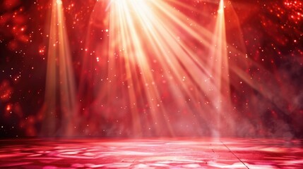 A glowing lights stage background