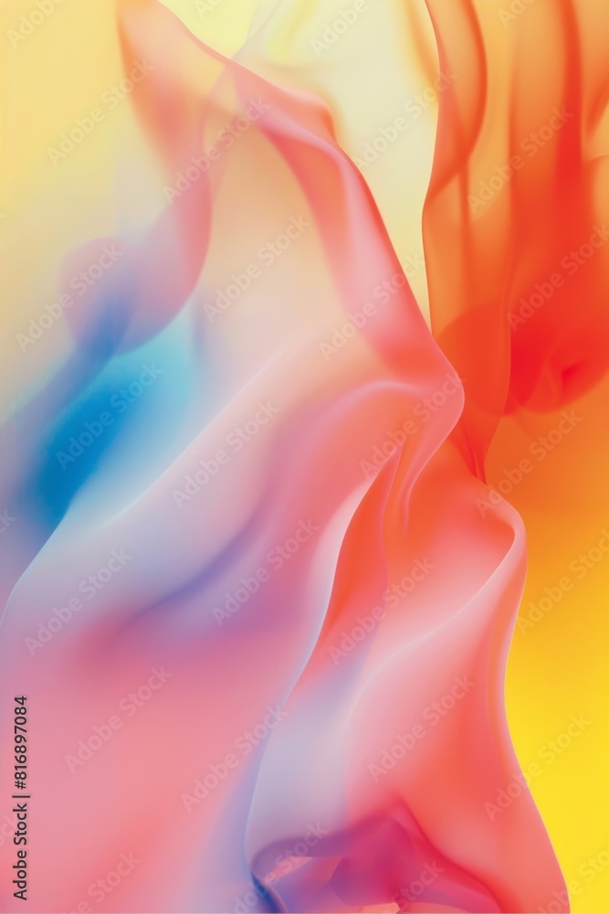 Poster colorful abstract background with smooth gradient and fractal elements, ideal for modern designs