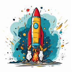 illustration of a rocket