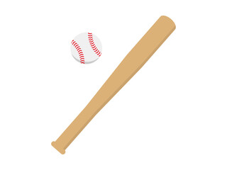 野球ボールとバット