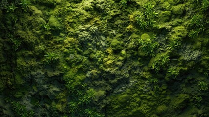 Abstract Moss Wall Texture Background Concept