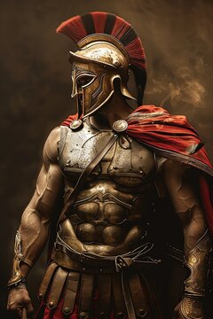 This is Leonidas, the spartan warrior. He is ready to fight for his people and his country.